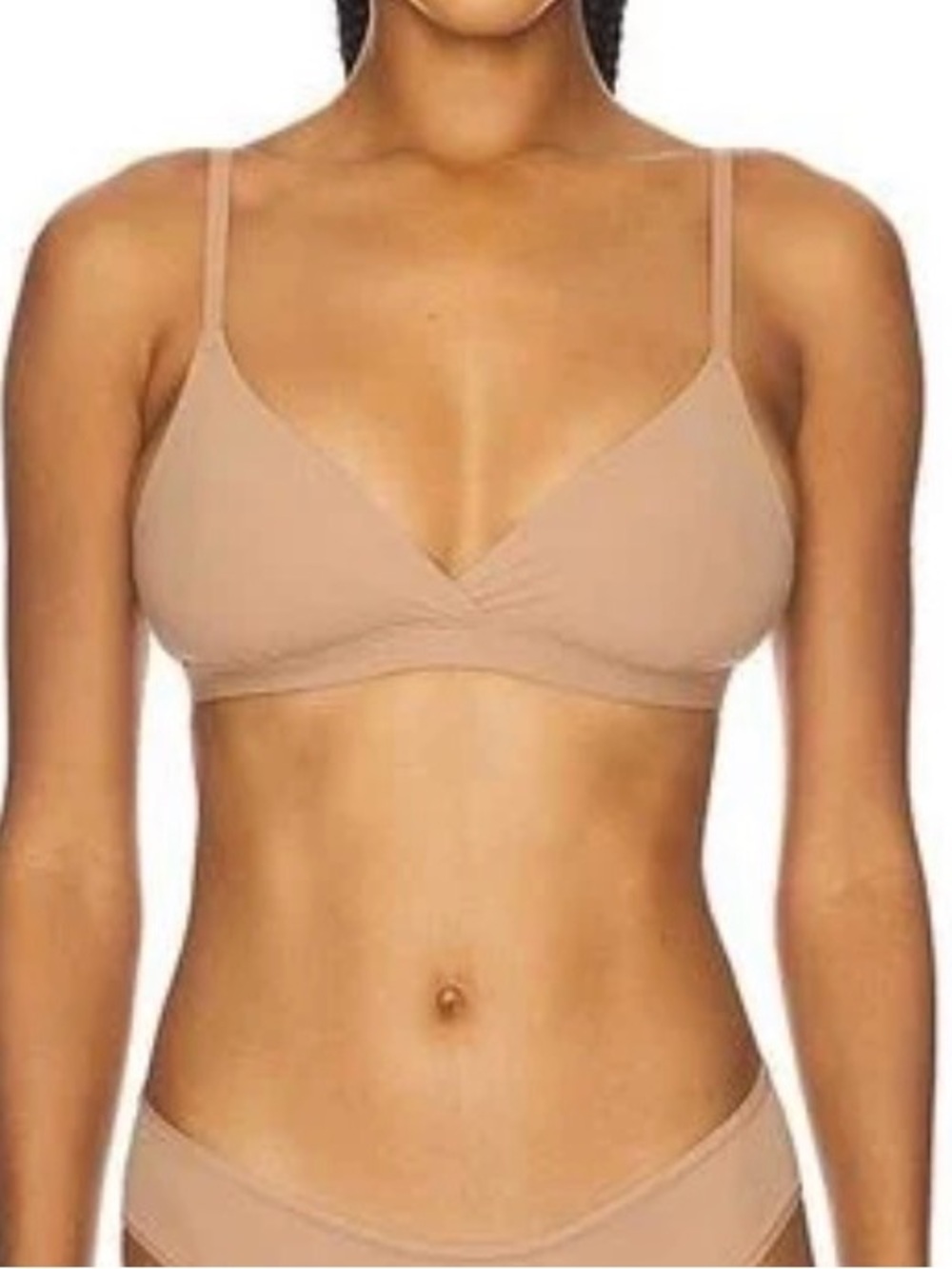 SKIMS Fits Everybody Crossover Bralette | Clay | S | NWT 🏷️